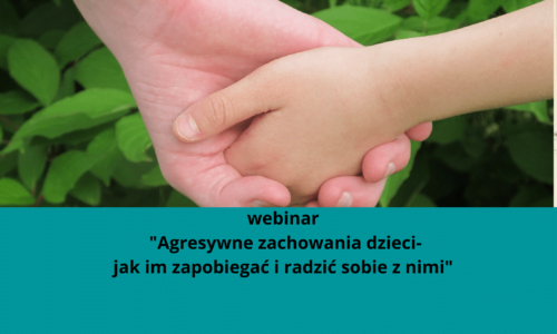 Webinar “Agresywne zachowania dzieci – jak im zapobiegać i radzić sobie z nimi”