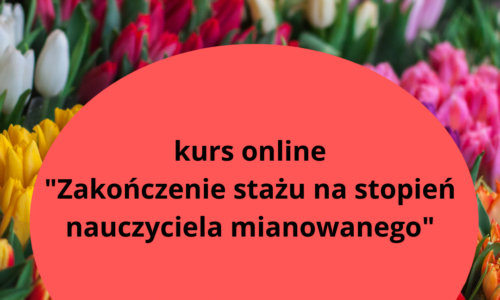 Kurs online “Zakończenie stażu na stopień nauczyciela mianowanego”